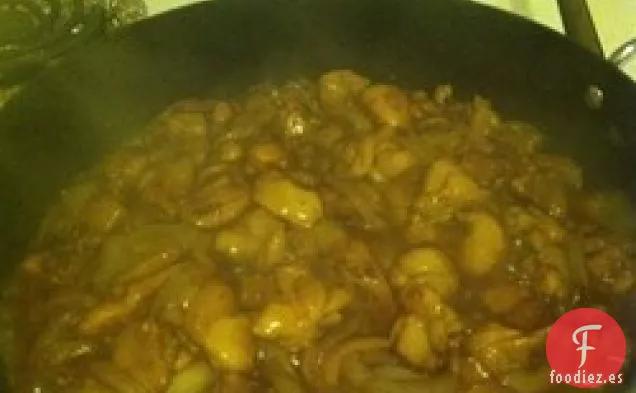 Pollo glaseado con miel