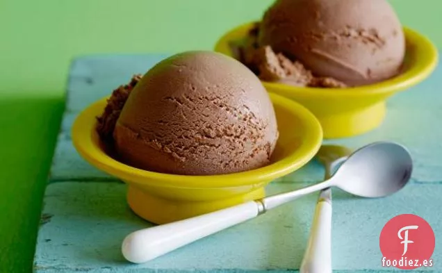 Helado de chocolate