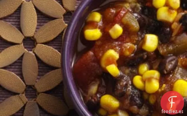 Salsa de frijoles negros y maíz