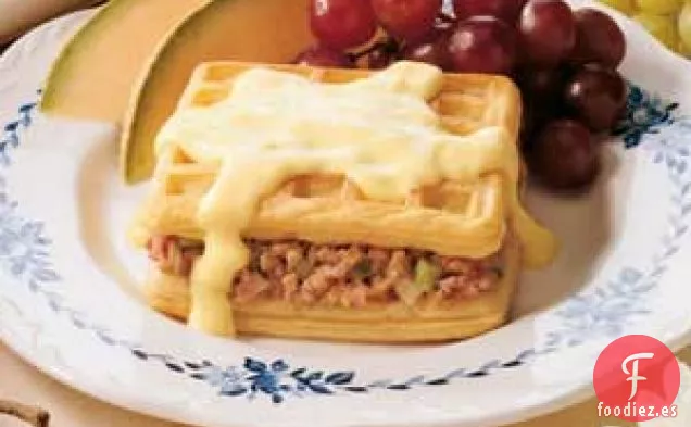 Wafflewiches de jamón