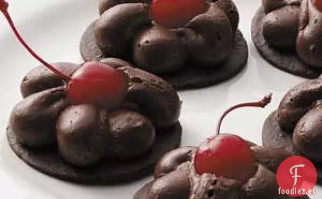 Rondas de mousse de chocolate
