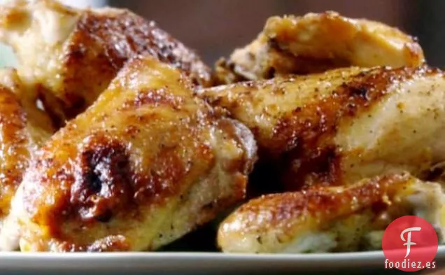 Pollo asado con cítricos y ajo