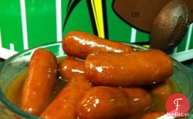 Salchichas en salsa barbacoa de cocción lenta