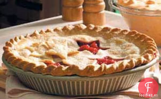 Pastel de frambuesa roja