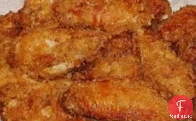 Alitas de pollo fritas crujientes