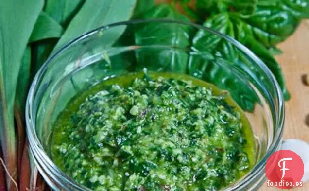 Pesto de Puerro Salvaje (también conocido como Rampa)