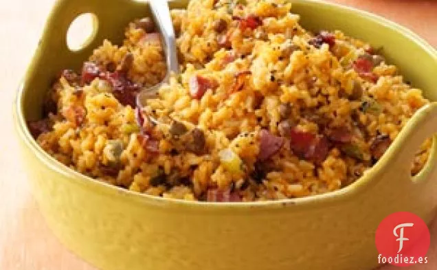 Guisantes y arroz bahameños