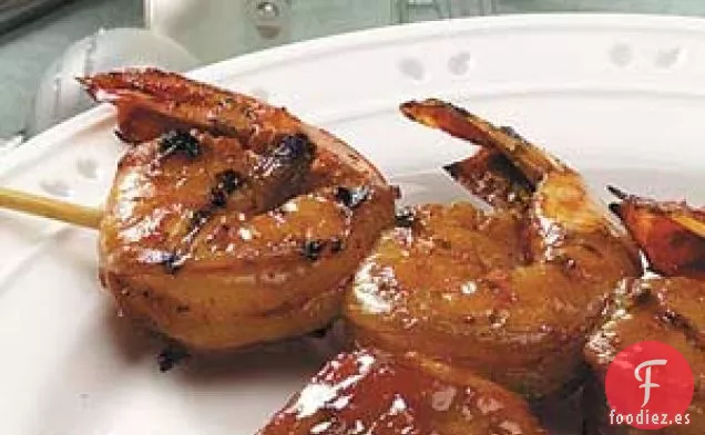 Brochetas de camarones Zippy