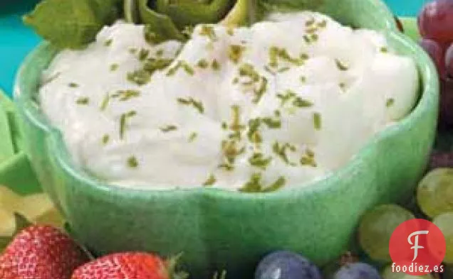 Dip de frutas que desaparece