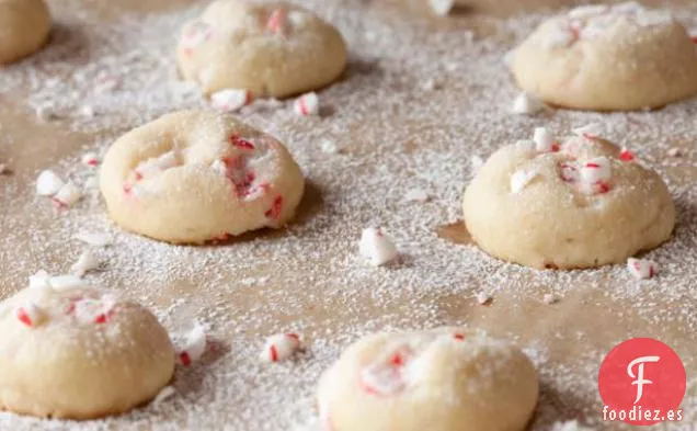Bolas de nieve de menta blanca