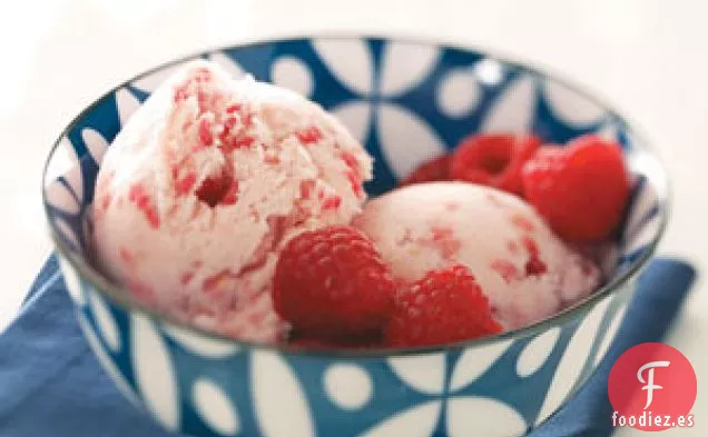 Helado de frambuesa renovado