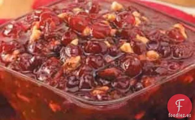 Salsa de arándanos con nueces