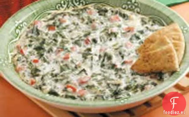 Crema de tomate y espinacas