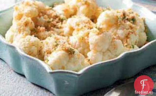 Coliflor con migas de mantequilla