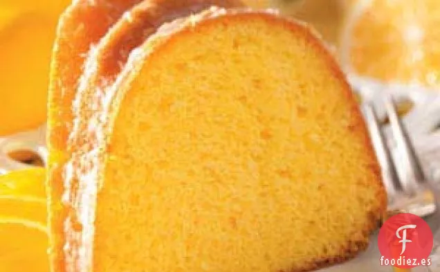 Pastel flauta de limón glaseado