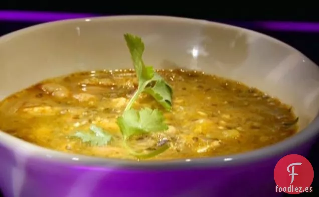 Chili de pollo con frijoles blancos de Sharsh