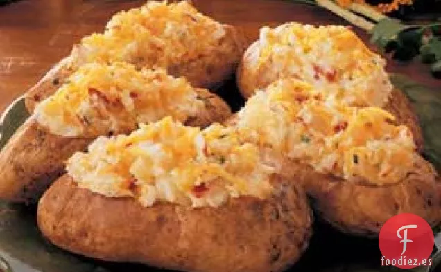 Papas al horno dos veces transformadas