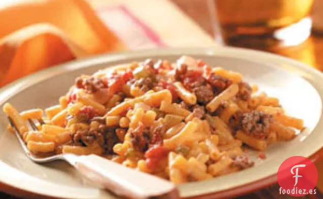 Macarrones cajún