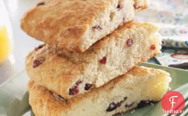 Gajos de pastel de café y arándanos