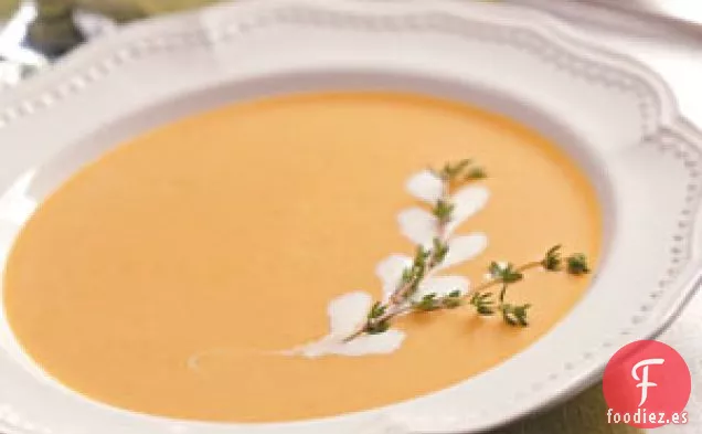 Bisque de calabaza con jengibre