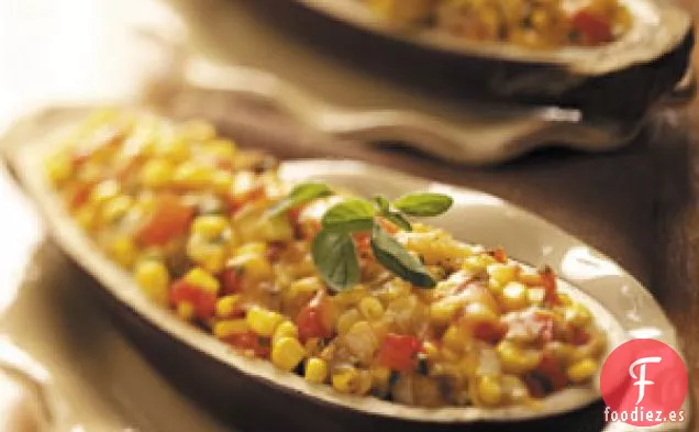 Berenjenas rellenas de verduras