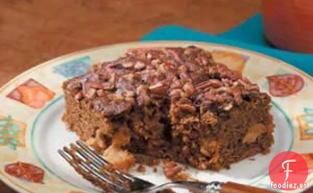 Pastel de jengibre y manzana