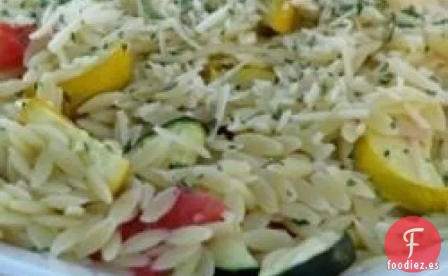 Orzo de verduras asadas