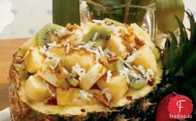 Barco de piña festivo