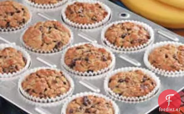 Muffins de salvado y plátano