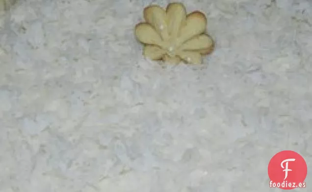 Pastel blanco de Navidad