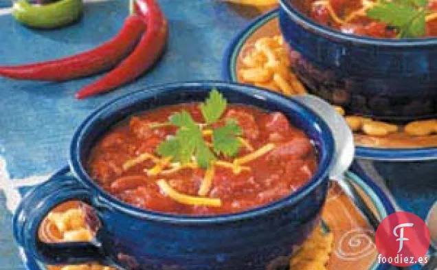 Chile picante de pavo molido