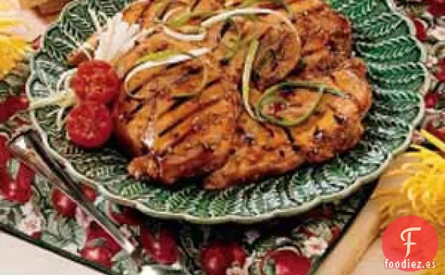 Pollo con sésamo y jengibre