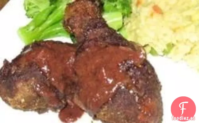 Pollo exótico con granada