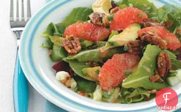 Ensalada de pomelo caramelizado