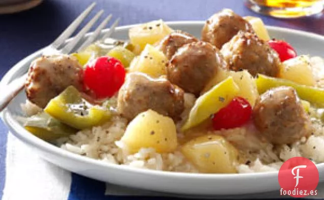 Albóndigas hawaianas