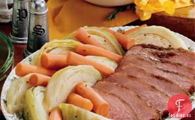 Carne en conserva y repollo
