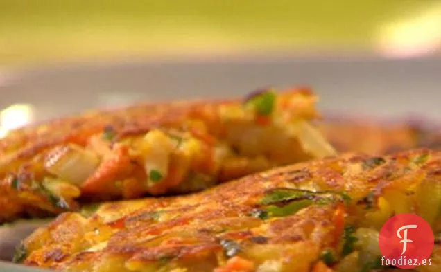 Tortitas de verduras de raíz