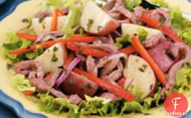 Ensalada de papa con rosbif