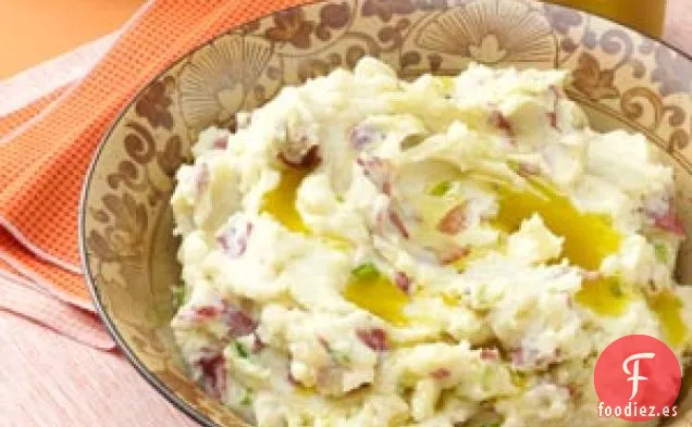 Puré de papas con ajo y aceite de oliva