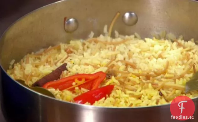 Pilaf de arroz con azafrán