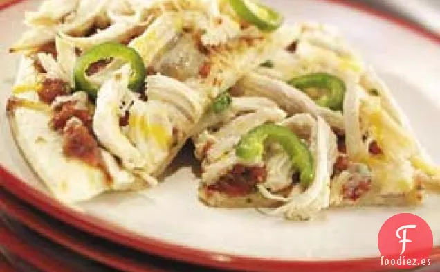 Pizza de pollo con jalapeño