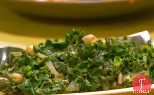 Espinacas y garbanzos indios
