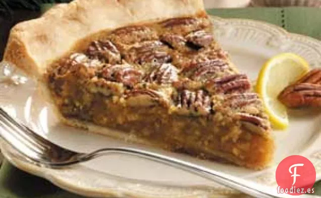 Pastel de limón y nueces