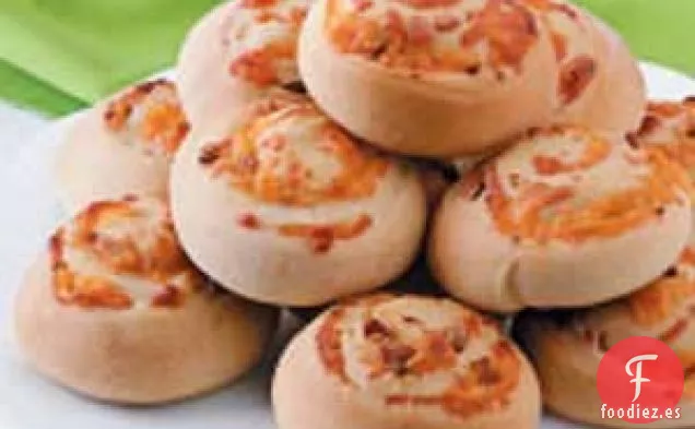 Rollitos de tocino y queso