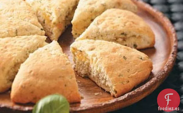 Scones de mermelada de albahaca