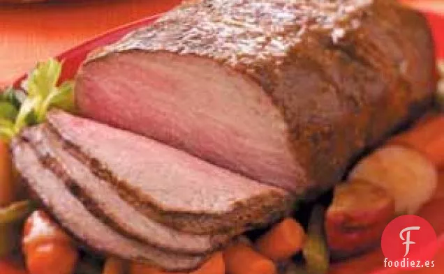 Carne asada con arce y naranja