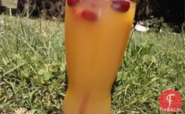 Jugo de arándanos y piña