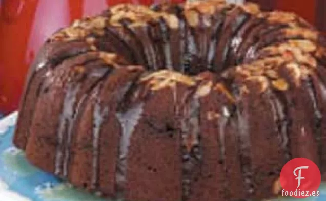 Pastel de chocolate y naranja confitada
