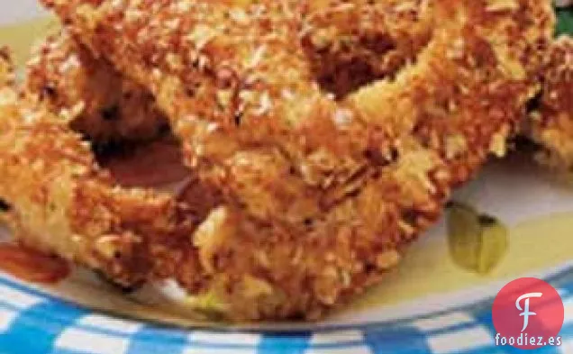 Tiras de pollo crujientes