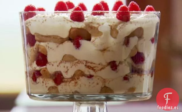Tiramisú de frambuesa
